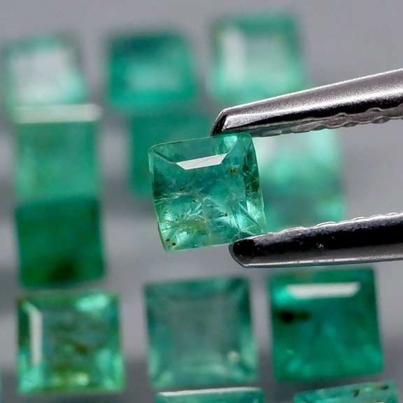 Collectors 3.18ct real Colombian Emerald set