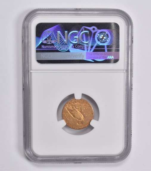 Au58 1911 $2.50 Indian Head Gold Quarter Eagle NGC