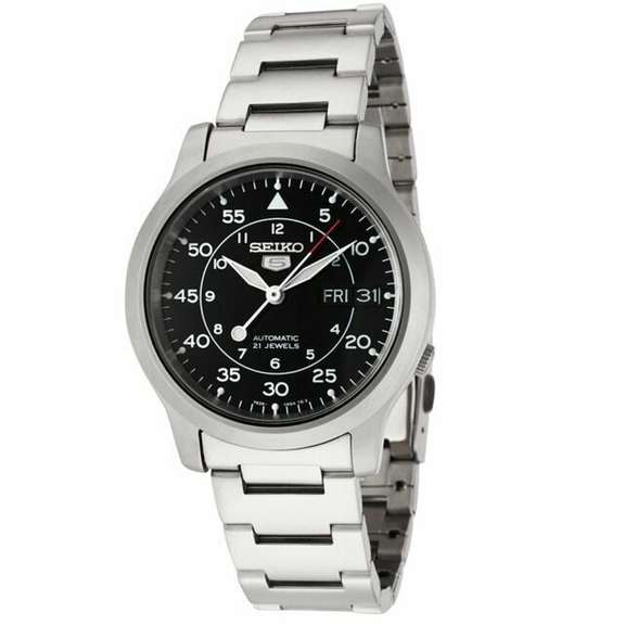 Seiko Black Dial Automatic, New In Box.
