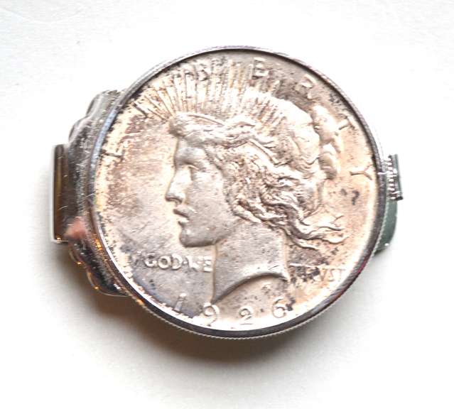 1926 Peace Dollar Money Clip