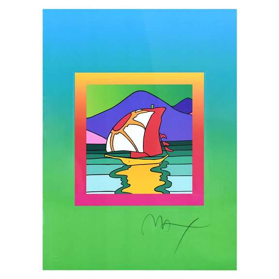 Sailboat East on Blends by Peter Max