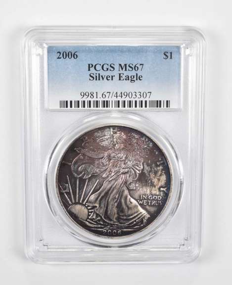 MS67 2006 American Silver Eagle - Graded PCGS