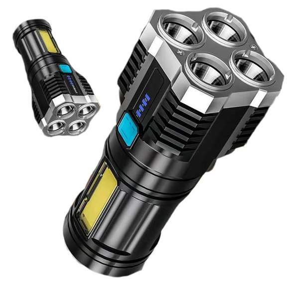 Ultra Bright LED Flashlight With Sidelight