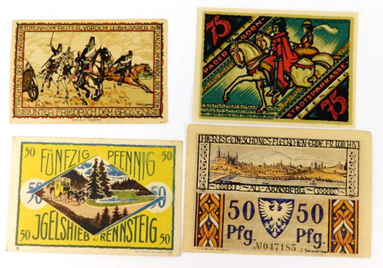 12 Vintage Foreign Paper Money