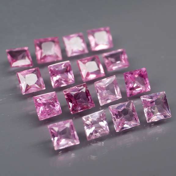 Rare heated only 3.15ct pink Sapphire set