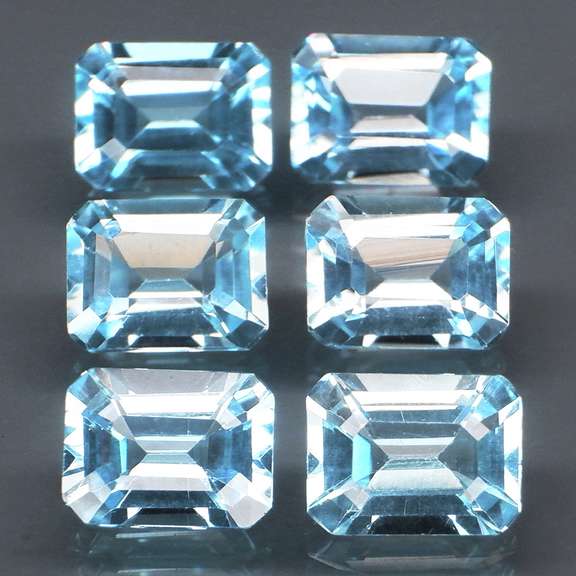 Simply brilliant 11.36ct sky blue Topaz set