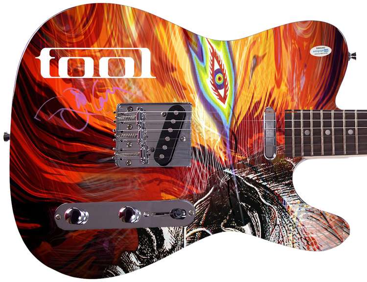Tool Danny Carey Autographed Signed Custom Graphics Guitar ACOA