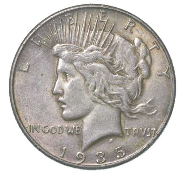 1935 Peace Silver Dollar