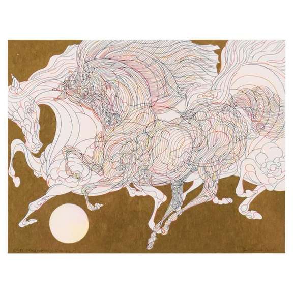 Etude Trois Chevaux Original by Azoulay