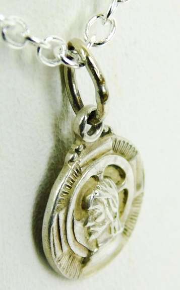 Petite Sterling Silver Lutheran Medal & Chain