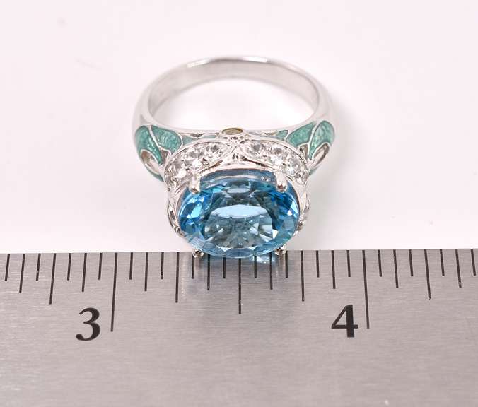 Moonstone Set In Sterling Silver Ring