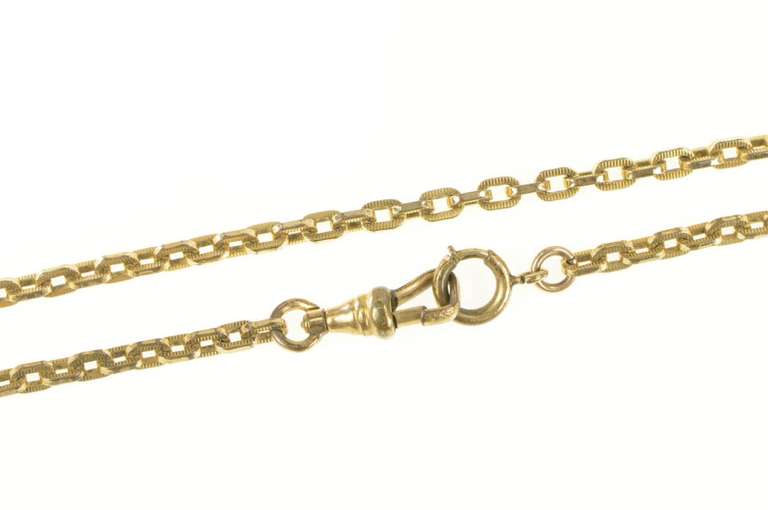 Gold Filled Victorian 3.3mm Steampunk Pocket Watch Chain
