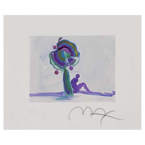 Figure Under Tree by Peter Max