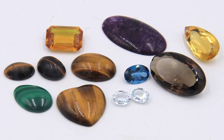 Group Lot of Multi Color Loose Gemstones