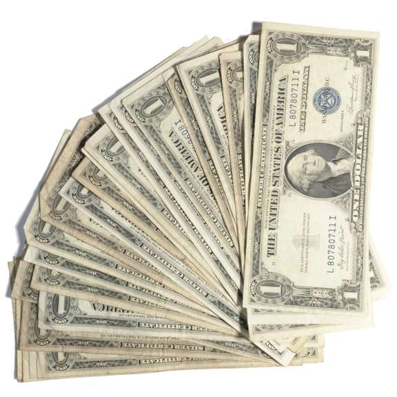 30 Various 1935 Series $1 Silver Certificates