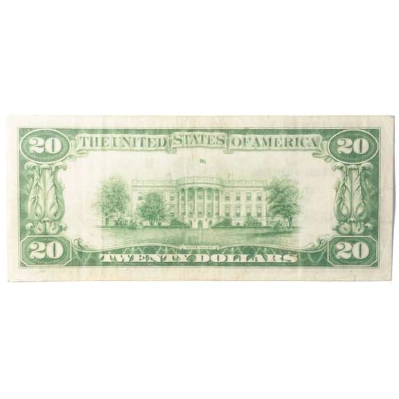 $20 1929 National Currency Federal Reserve Bank St Louis Mo Note Note