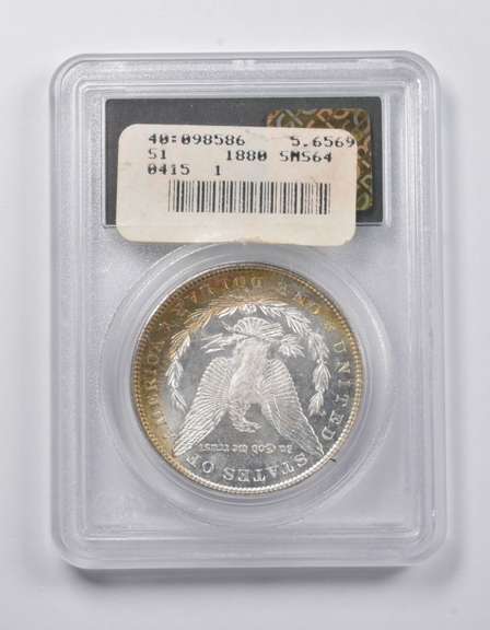 MS64 1880-S Morgan Silver Dollar CAC PCGS