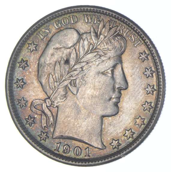 1901 Barber Half Dollar