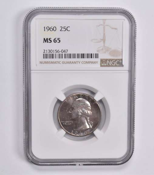 MS65 1960 Washington Quarter NGC - Purple Tone