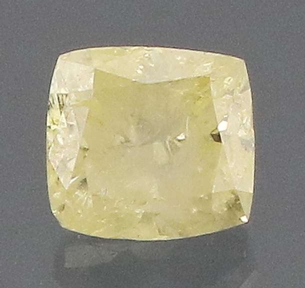Unheated .22ct fancy yellow Diamond solitaire