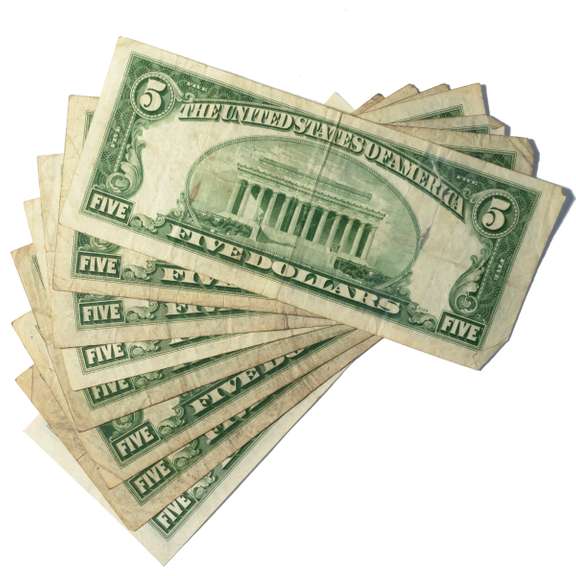 8 Different $ 5 Notes