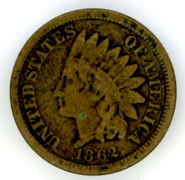 1862 Copper-Nickel Indian Head Cent