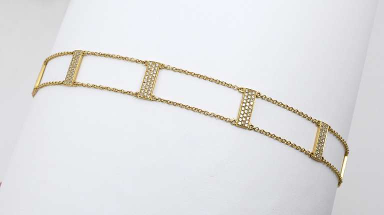 Feminine Diamond Choker Collar