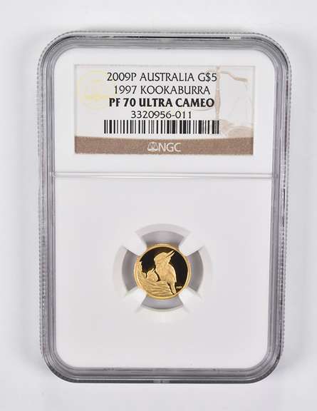 PF70 UCAM 2009-P Australia $5 Gold 1997 Kookaburra NGC