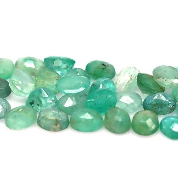 Oval cut 10.02ct Zambian Emerald set