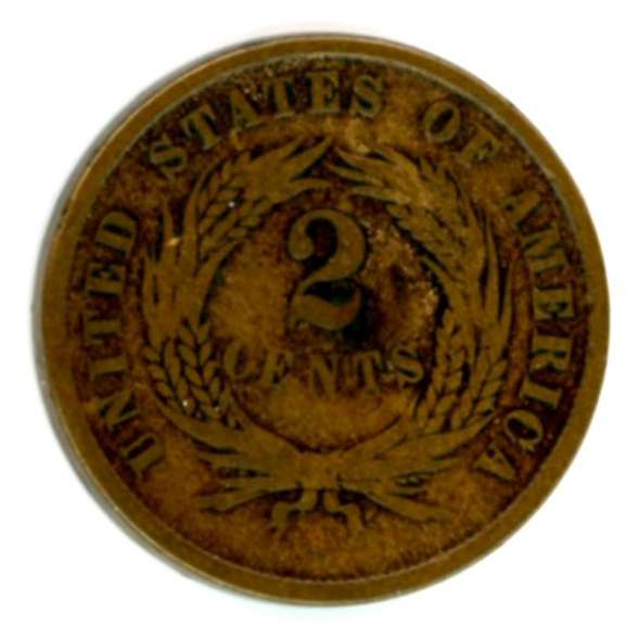 1866 Two Cent Piece
