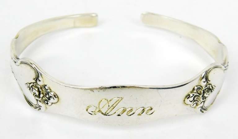 Vintage Reed & Barton Sterling Cuff - Ann