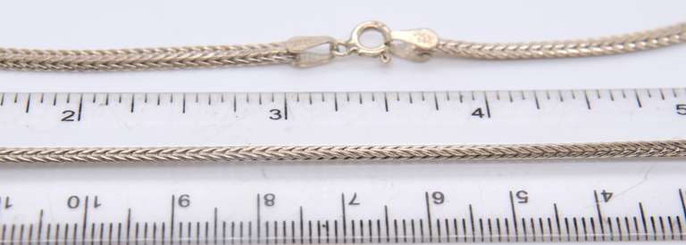 Vintage 925 Sterling Silver Snake Chain Necklace