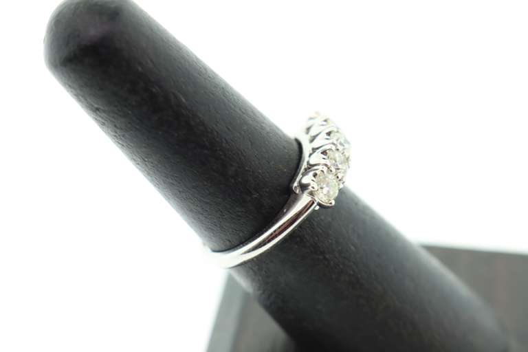14kt Solid White Gold & Diamond Ring