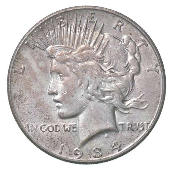 1934-S Peace Silver Dollar