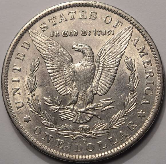 1886-O Morgan Silver Dollar With Luster