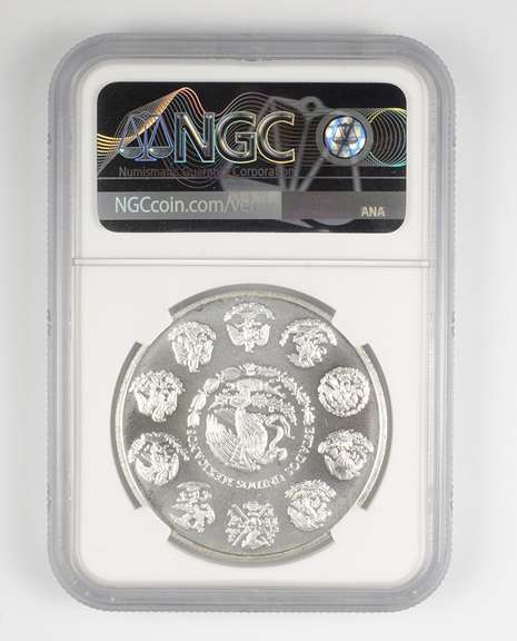 MS69 2002 MO Mexico 1 Onza .999 Fine Silver - Graded NGC
