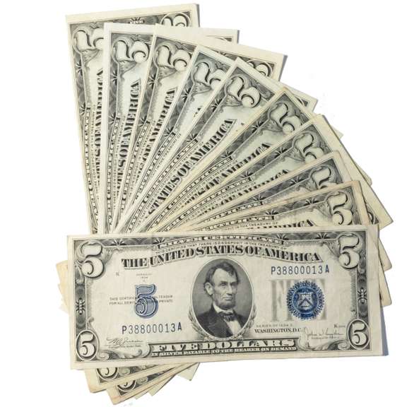 10 1934 C-1953 A Various Silver Certificates
