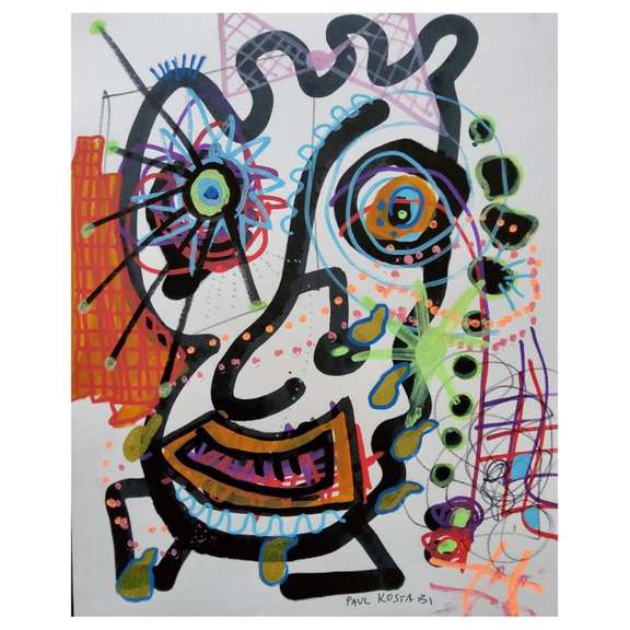 Loving Life and Living It by Kostabi Original