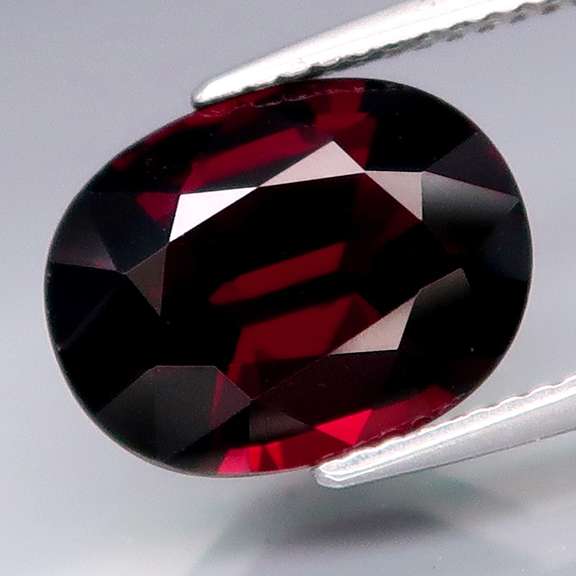 Ravishing 5.88ct black cherry red Mozambique Garnet