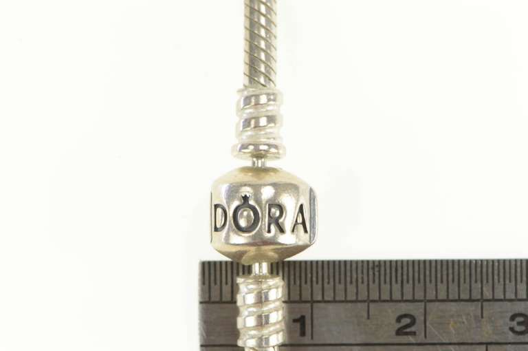 Sterling Silver Pandora Moments Designer Snake Charm Necklace