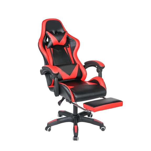 Gaming Chair Integrated Armrest with Footrest