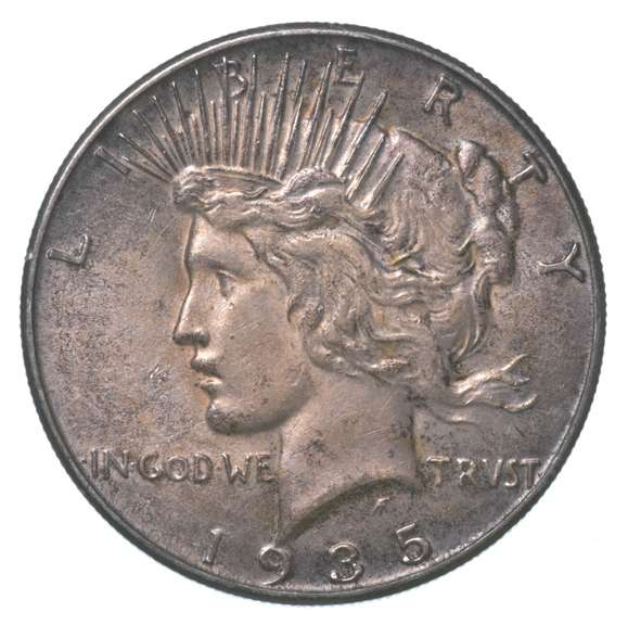 1935 Peace Silver Dollar