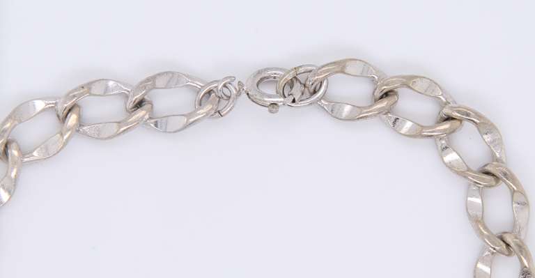 925 Sterling Silver Charm Link Bracelet