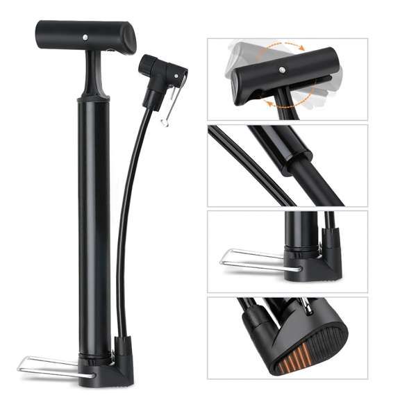 160 PSI Portable Mini Bike Pump 12 inch