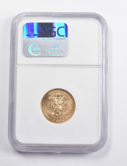 MS70 1999-W $5 Washington Death Centennial Commemorative Gold NGC