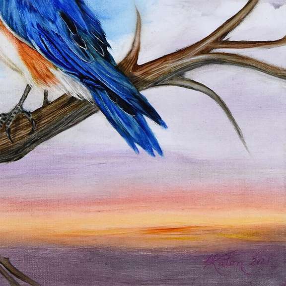 Bluebird Couple by Katon Original