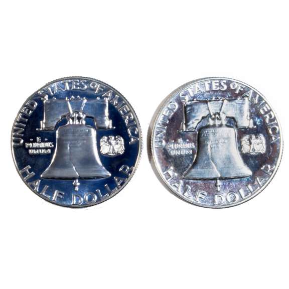 2 1961 Cameo Proof Franklin Halves