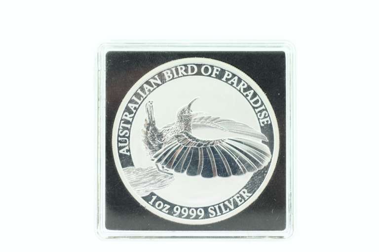 Flawless Australian Bird of Paradise .999 Silver Queen Elizabeth Coin