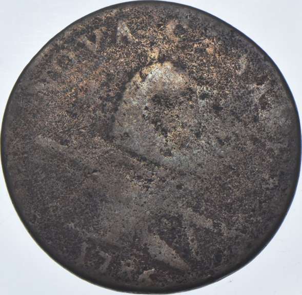 1786 New Jersey Pre-Federal 1 Cent - Straight Plow Beam
