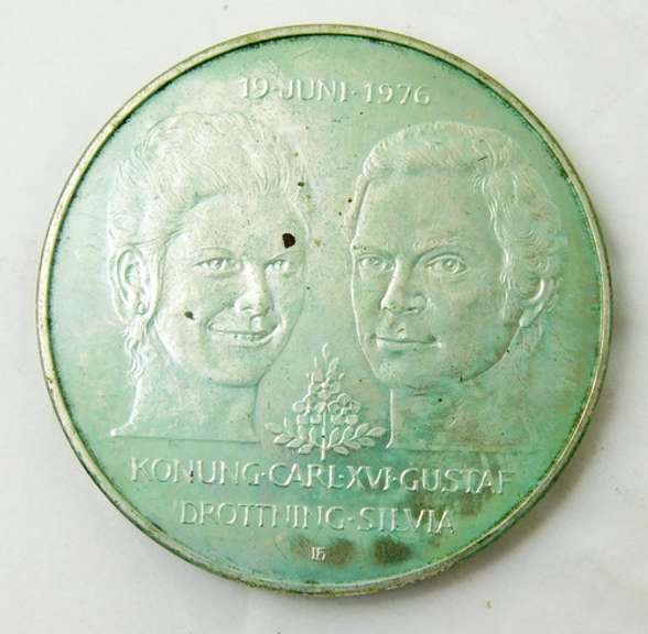 .925 Sweden 50 Kroner 1976 Coin